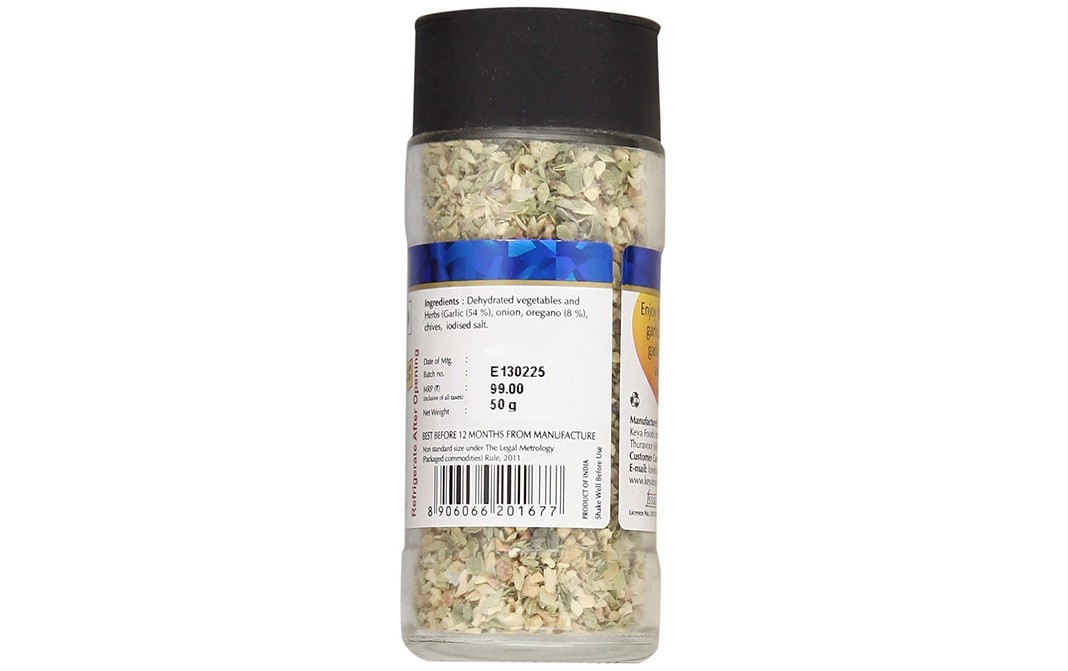 Keya Garlic Bread Seasoning   Plastic Bottle  50 grams